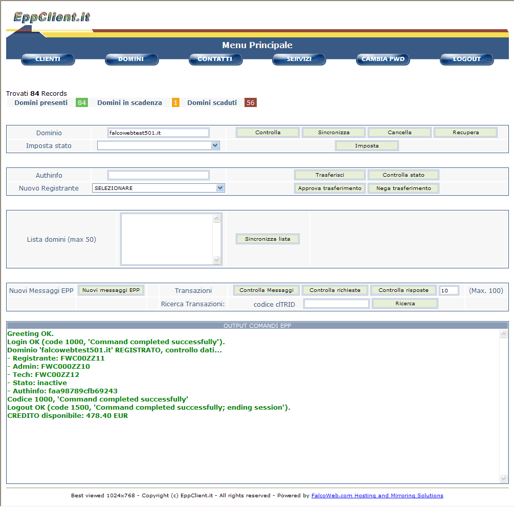Epp Client IT-NIC EPP Client - Home